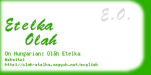 etelka olah business card