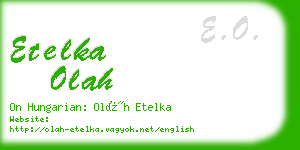 etelka olah business card